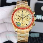 Swiss Replica Omega Speedmaster Apollo 11 50th Moonshine Gold Watch 42mm
